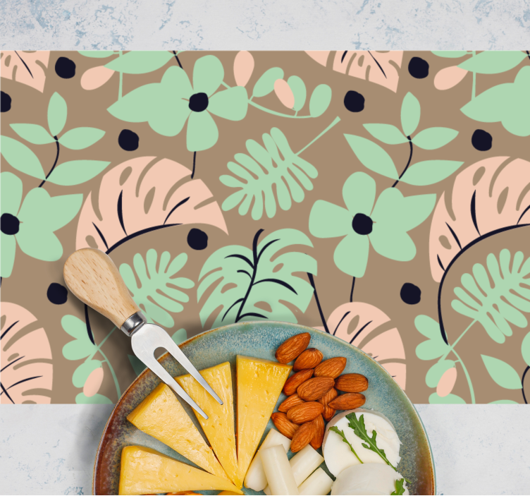 Set de table moderne motif botanique - TenStickers