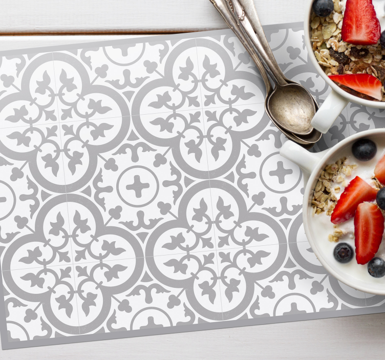 Set de table moderne motif carreaux sophistiqués - TenStickers