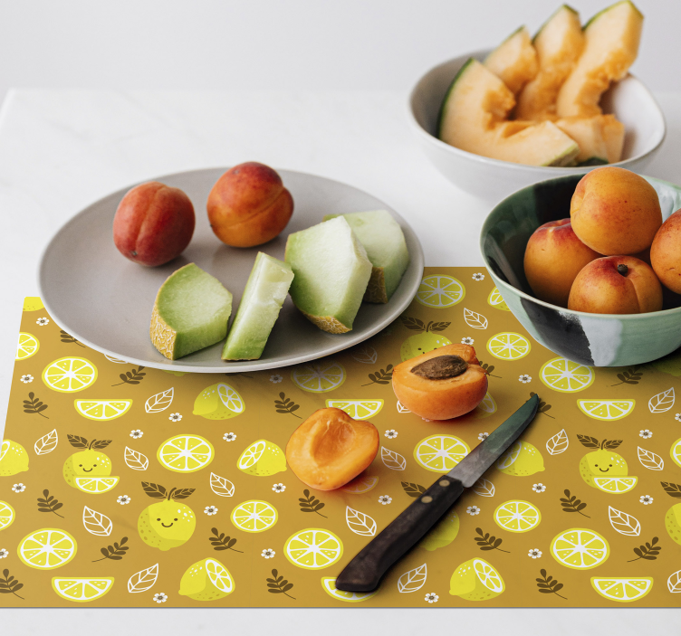 Set de table moderne motif fruits - TenStickers