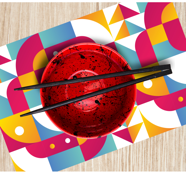 Set de table moderne motifs géométriques audacieux - TenStickers