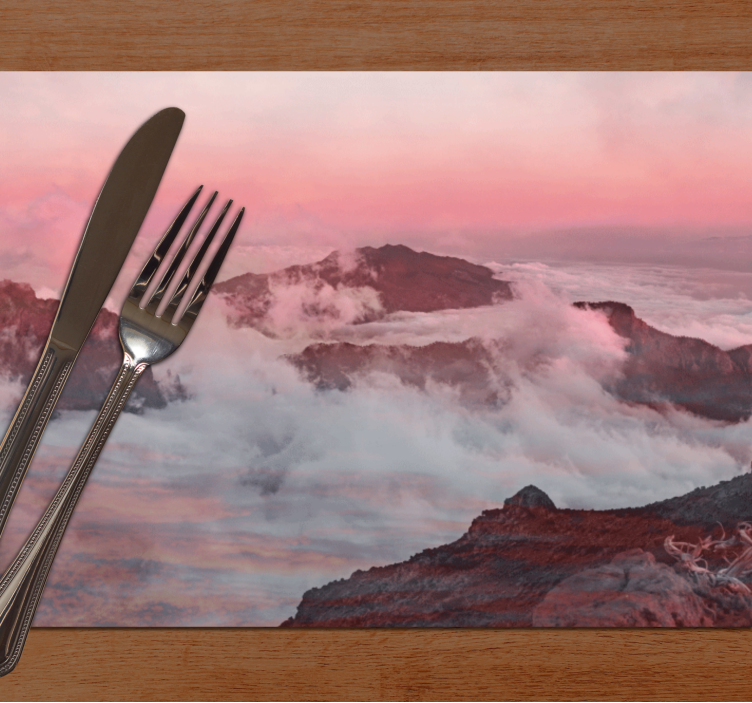 Set de table moderne paysage montagneux - TenStickers