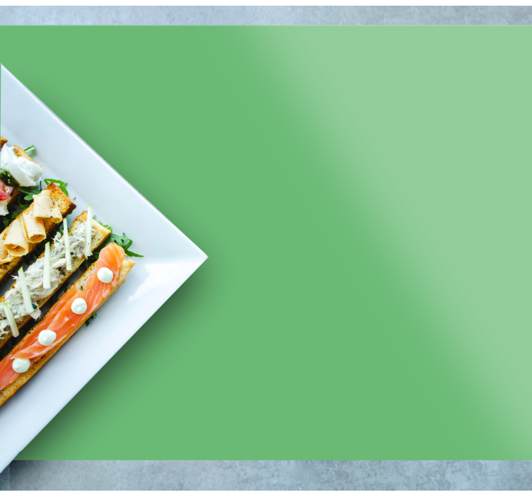 Set de table moderne plat élégant vert - TenStickers