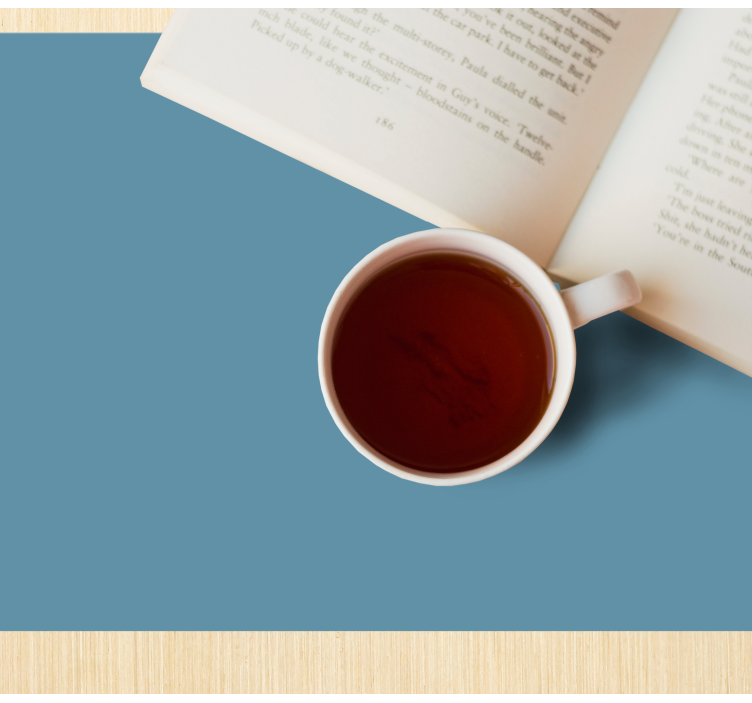 Set de table moderne tasse à café surbookée - TenStickers