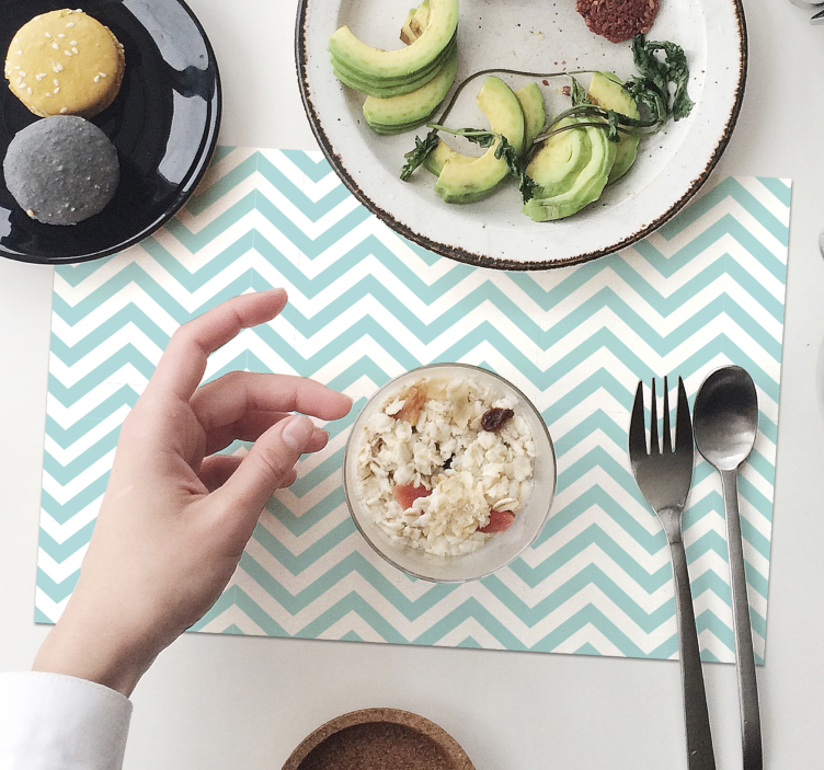 Set de table motif chevrons élégants - TenStickers