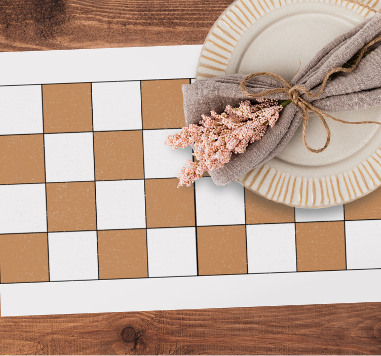 Set de table motif damier - TenStickers