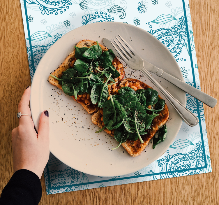 Set de table motif floral complexe - TenStickers