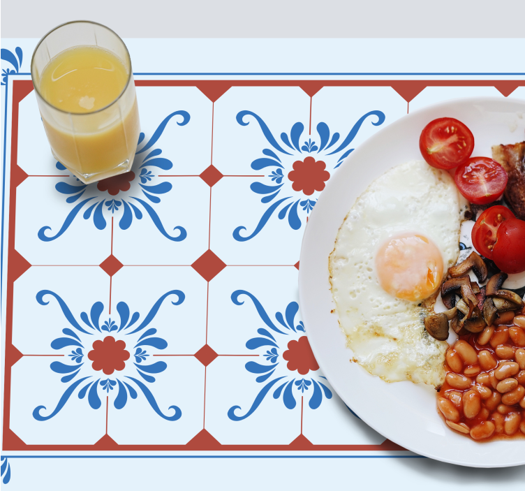 Set de table motif floral vintage - TenStickers