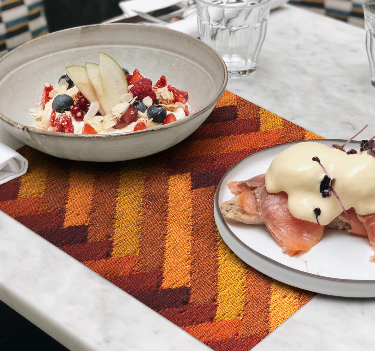 Set de table motif géométrique vibrant - TenStickers