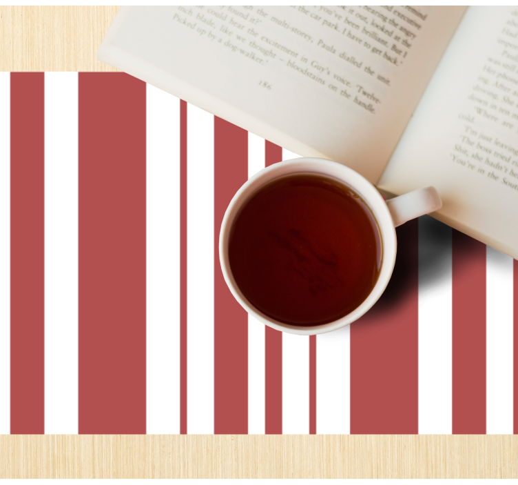 Set de table motif rayé coloré - TenStickers