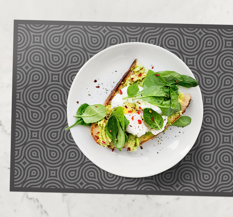 Set de table motif tourbillon abstrait - TenStickers