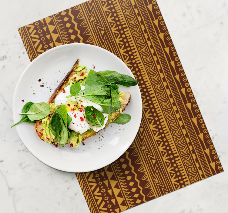 Set de table motif tribal géométrique - TenStickers