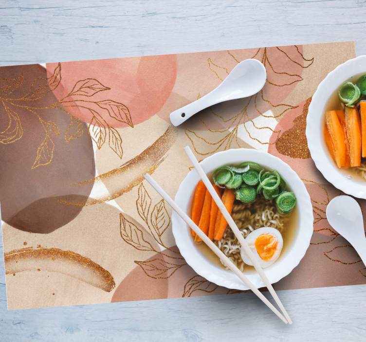 Set de table motifs de feuilles élégants - TenStickers