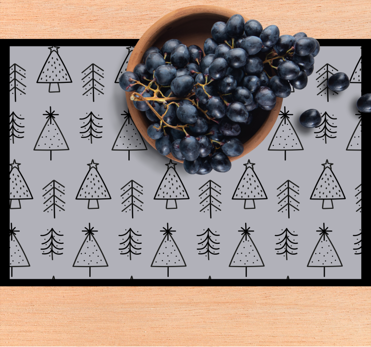 Set de table noël arbres de noël stylisés - TenStickers