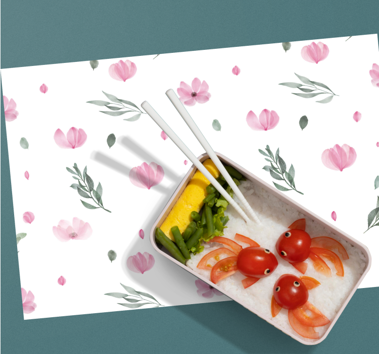 Set de table noël motif floral aux teintes douces - TenStickers