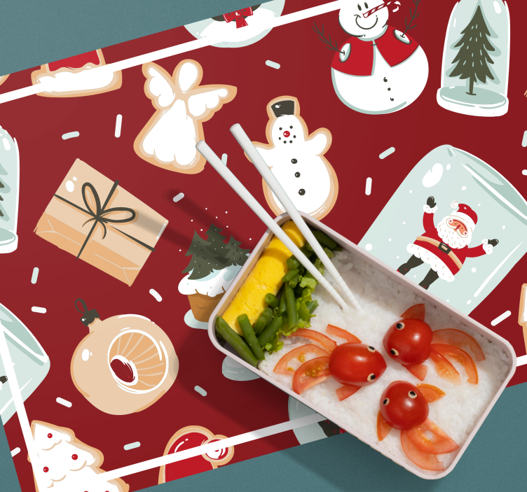Set de table noël motifs festifs de vacances - TenStickers