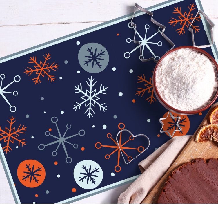 Set de table noël motifs flocons festifs - TenStickers