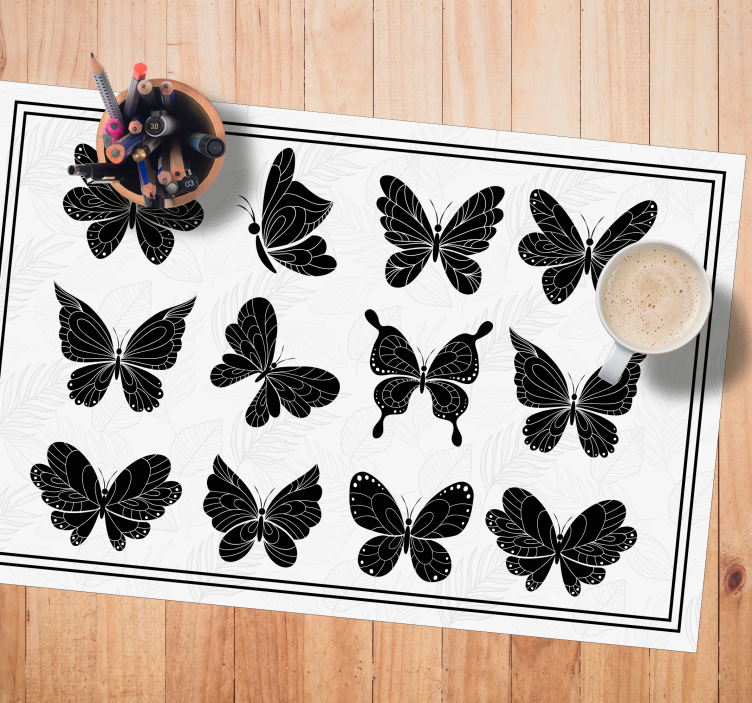 Set de table original collection motif papillon - TenStickers