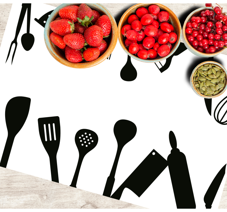 Set de table original collection ustensiles de cuisine - TenStickers