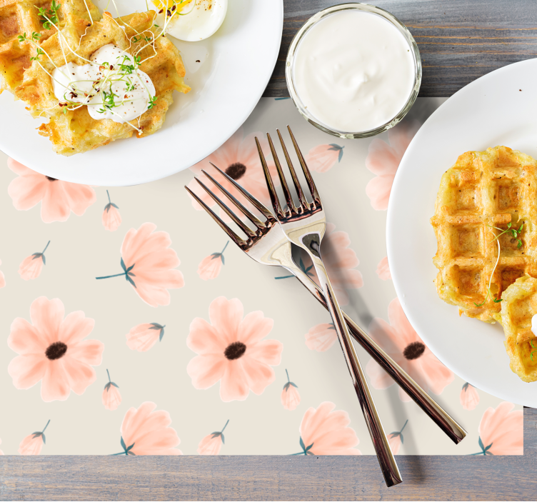 Set de table original inspiration florale - TenStickers