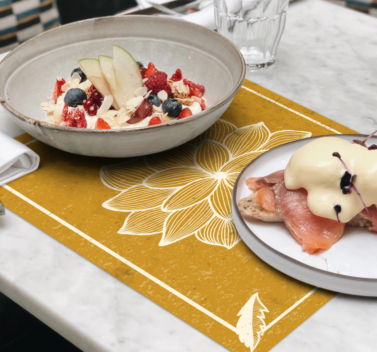 Set de table original motif botanique élégant - TenStickers