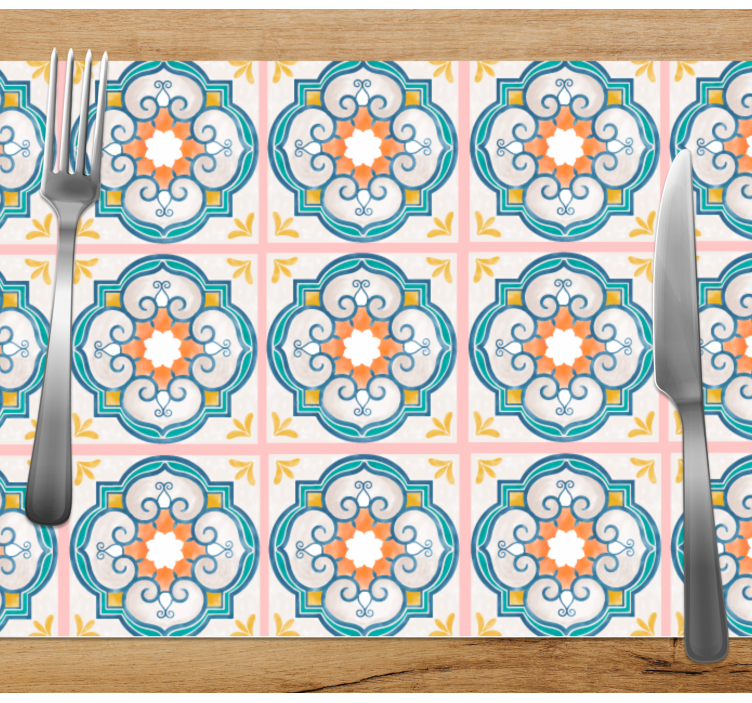 Set de table original motif botanique vibrant - TenStickers