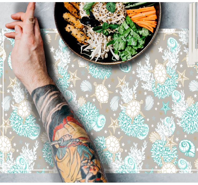 Set de table original motif coquillage - TenStickers