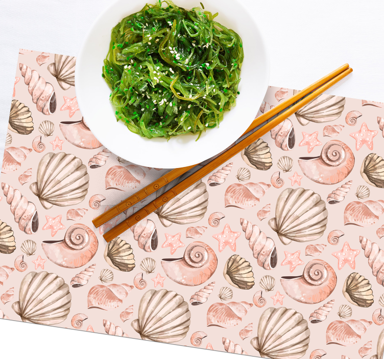 Set de table original motif coquillages - TenStickers