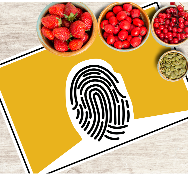 Set de table original motif empreinte stylisée - TenStickers