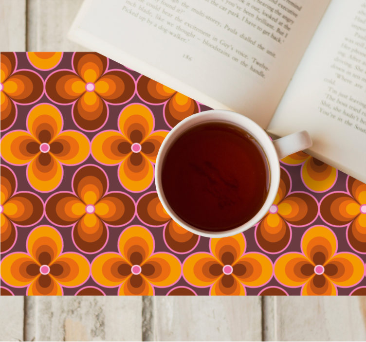 Set de table original motif floral vibrant - TenStickers