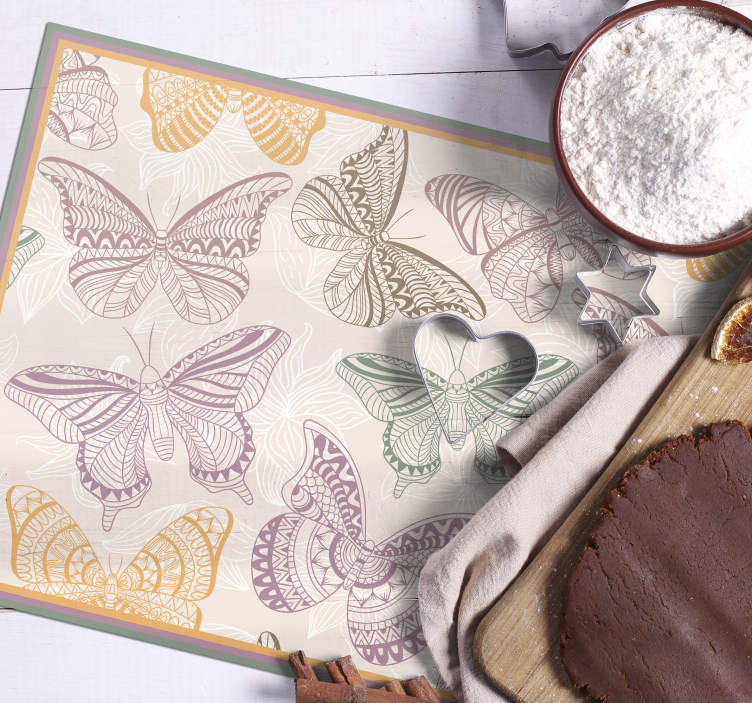 Set de table original motif papillons élégants - TenStickers