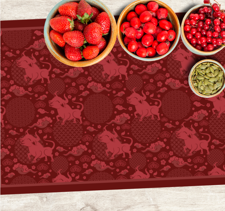 Set de table original motif taureau charmant - TenStickers