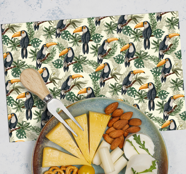 Set de table original motif toucan tropical - TenStickers