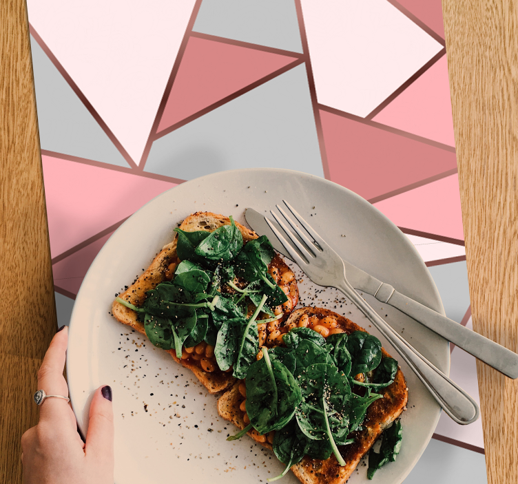 Set de table original motifs géométriques pastel - TenStickers