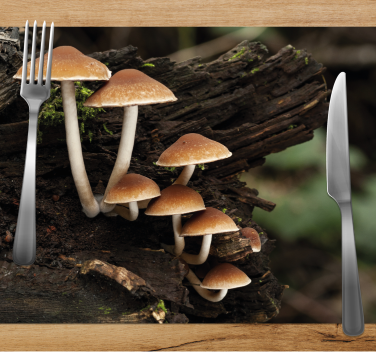 Set de table original portrait de champignons - TenStickers