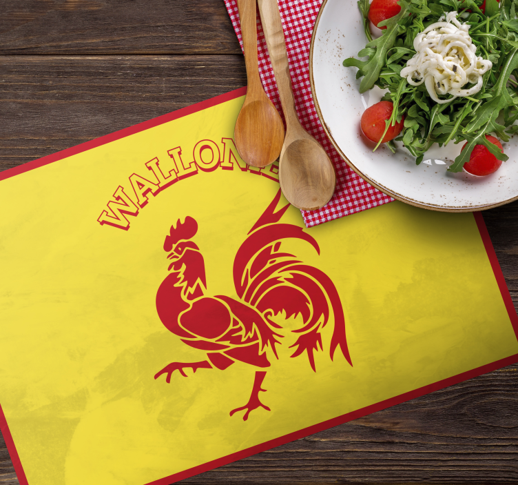 Set de table original Région Wallonne - TenStickers