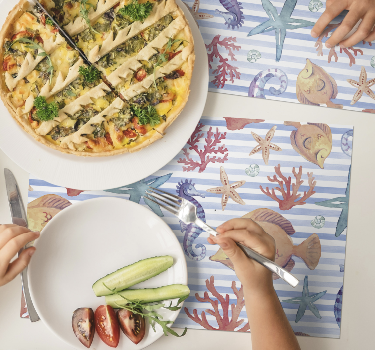 Set de table original thème sous-marin - TenStickers