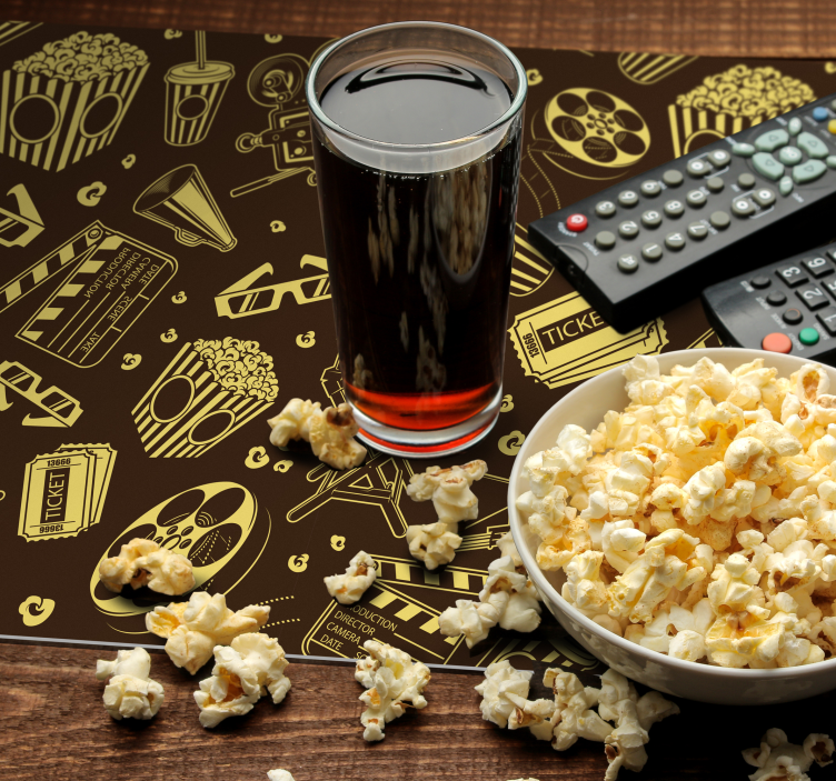 Set de table rectangulaire Motif cinéma - TenStickers
