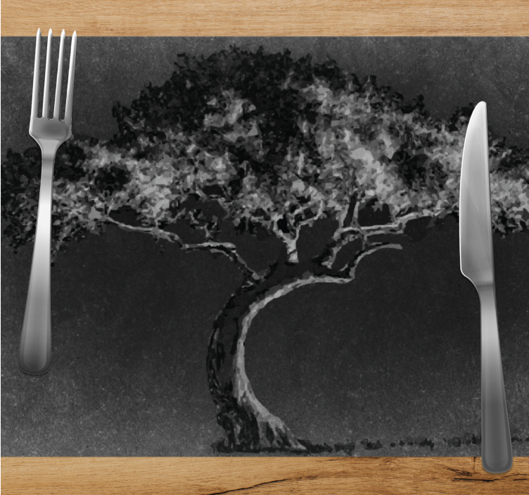 Set de table silhouette d'arbre artistique - TenStickers