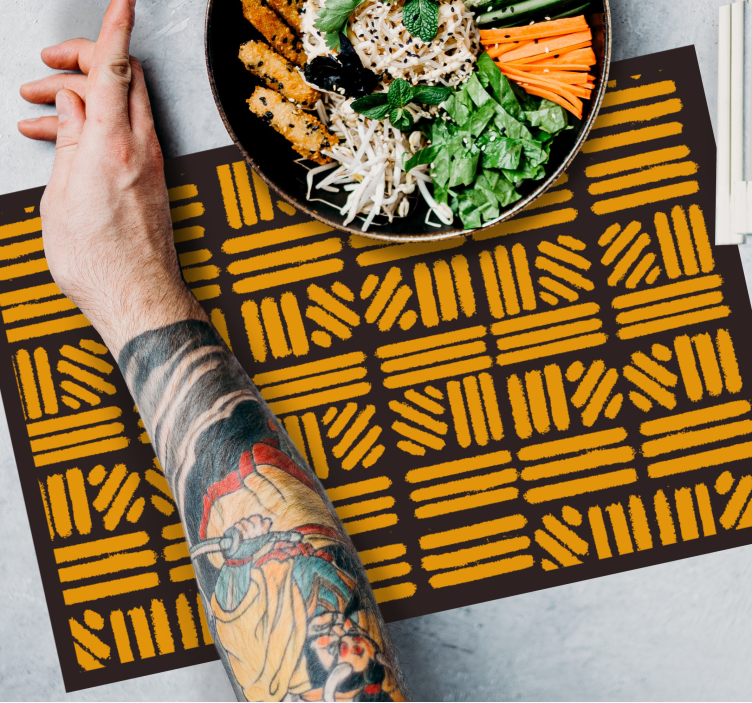 Set de table surface texturée à motifs - TenStickers