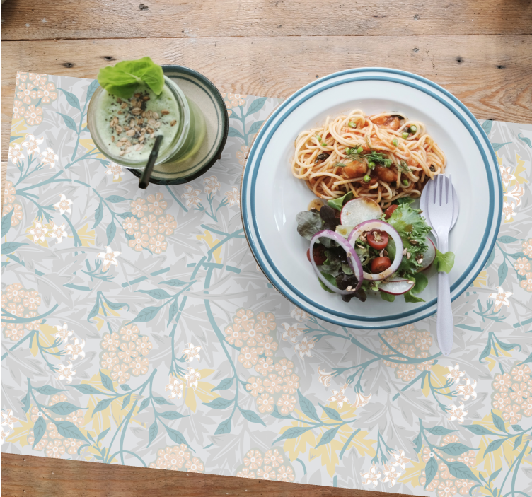 Set de table texture inspirée des fleurs - TenStickers