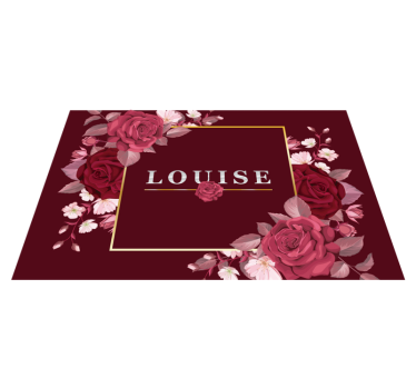 Sets de table en vinyl personnalisables avec des roses - TenStickers
