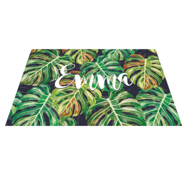 Napperons en sticker floral monstera personnalisé - TenStickers