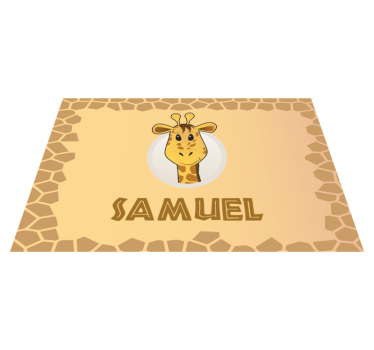 Aller manger des sets de table en sticker nom personnalisables - TenStickers