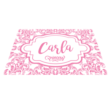 Set de table avec prénom design de nom élégant - TenStickers
