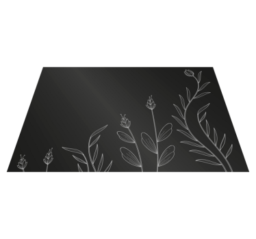 Set de table rectangulaire Fleurs élégantes - TenStickers