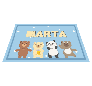 Sets de table personnalisables enfants Oursons - TenStickers