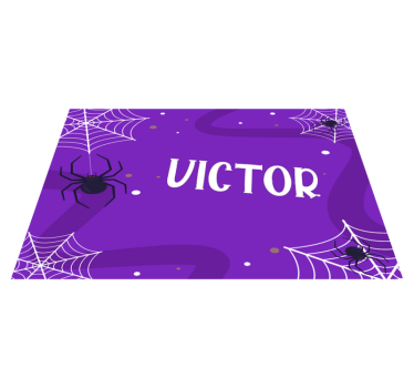 Set de table halloween toiles d'araignée effrayantes - TenStickers