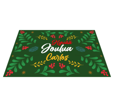 Set de table noël motif feuillage festif - TenStickers