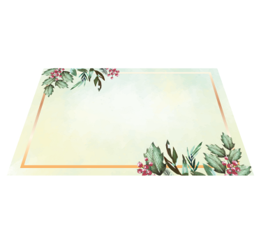 Set de table moderne motif floral minimaliste - TenStickers