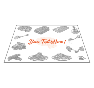 Set de table original style illustration culinaire - TenStickers